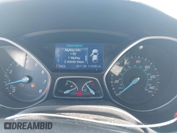 2013 Ford Focus SE with VIN 1FADP3F28DL302475, listed as a IAAI auction lot 42046024 with 110,446 mi miles. Bid and sale history available at carsss.com. Image 7.