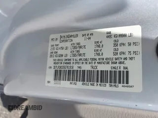 2005 Dodge 3500 SLT с VIN 3D7LR38C65G761918, выставлен на аукционе IAAI как лот 42475925 с пробегом 395 623 миль миль и . История ставок и продаж доступна на DreamBid. Изображение 9.