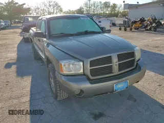 2006 Dodge Dakota SLT with VIN 1D7HW48K46S624630, listed as a Copart auction lot 76592394 with 135,679 mi miles and Salvage Title. Bid and sale history available at carsss.com. Image 11.