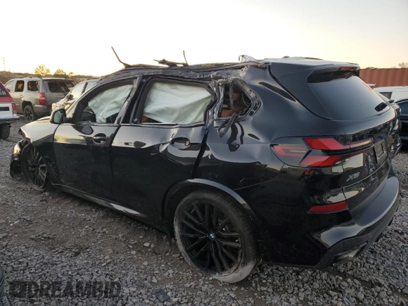2025 BMW X5 sDrive40i with VIN 5UX13EU05S9Y15083, listed as a Copart auction lot 81533604 with 0 mi miles and Salvage Title. Bid and sale history available at carsss.com. Image 2.