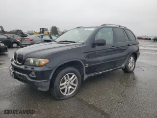 2006 BMW X5 3.0i with VIN 5UXFA13596LY27568, listed as a Copart auction lot 85254534 with 0 mi miles and Salvage Title. Bid and sale history available at carsss.com. Image 1.