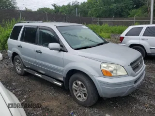 2003 Honda Pilot EX z VIN 2HKYF18763H581343, wystawiony jako Copart lot #60804525 z przebiegiem 236 636 mil mil oraz Szkoda całkowita • Salvage title. Historia ofert i sprzedaży dostępna na DreamBid. Obrazek 4.