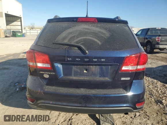 2019 Dodge Journey SE with VIN 3C4PDCBB3KT770900, listed as a Copart auction lot 42358415 with 44,438 mi miles and Salvage Title. Bid and sale history available at DreamBid. Image 6.