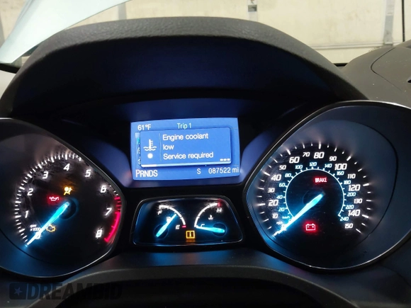 2013 Ford Escape SE with VIN 1FMCU0GX9DUB40739, listed as a IAAI auction lot 41633757 with 87,522 mi miles and . Bid and sale history available at DreamBid. Image 7.