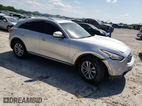 2010 Infiniti FX with VIN JN8AS1MUXAM801146, listed as a Copart auction lot 54767945 with 139,853 mi miles and Salvage title. Bid and sale history available at DreamBid. Image 4.