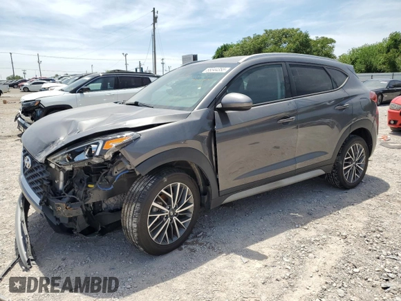 2020 Hyundai Tucson Sport with VIN KM8J33AL3LU230985, listed as a Copart auction lot 55344355 with 76,681 mi miles and Salvage title. Bid and sale history available at DreamBid. Image 1.