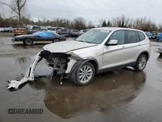 2013 BMW X3 xDrive28i with VIN 5UXWX9C51D0A10108, listed as a Copart auction lot 45719355 with 181,573 mi miles and Salvage Title. Bid and sale history available at carsss.com. Image 1.