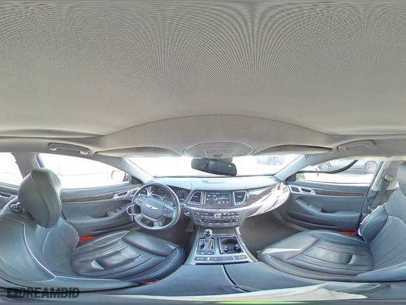 2016 Hyundai Genesis 3.8L with VIN KMHGN4JEXGU115091, listed as a Copart auction lot 47765205 with 29,698 mi miles and Salvage Title. Bid and sale history available at carsss.com. Image 14.