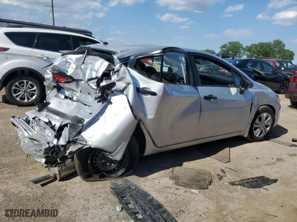 2024 Nissan Versa S with VIN 3N1CN8DV3RL897613, listed as a Copart auction lot 60832014 with 1,198 mi miles and Non Repairable. Bid and sale history available at carsss.com. Image 3.