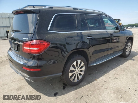 2017 Mercedes-Benz GLS 450 with VIN 4JGDF6EE6HA810516, listed as a Copart auction lot 57375224 with 63,440 mi miles and Salvage Title. Bid and sale history available at DreamBid. Image 3.