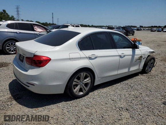 2017 BMW 3 Series 330i with VIN WBA8B9G51HNU50786, listed as a Copart auction lot 54413545 with 57,376 mi miles and Salvage Title. Bid and sale history available at DreamBid. Image 3.