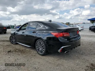 2018 Acura TLX Advance with VIN 19UUB3F70JA001115, listed as a Copart auction lot 46698185 with 71,444 mi miles and Salvage title. Bid and sale history available at DreamBid. Image 2.