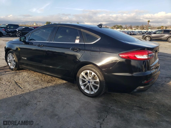 2019 Ford Fusion Hybrid SE with VIN 3FA6P0LU2KR236825, listed as a Copart auction lot 44647785 with 185,406 mi miles and Salvage Title. Bid and sale history available at carsss.com. Image 2.