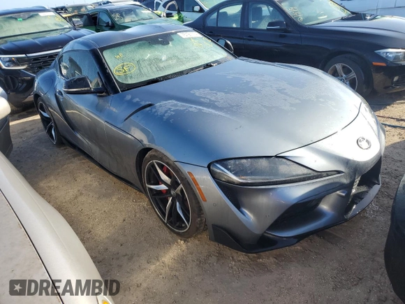 2022 Toyota GR Supra 3.0 with VIN WZ1DB0C01NW048751, listed as a Copart auction lot 75191114 with 0 mi miles and Non Repairable. Bid and sale history available at carsss.com. Image 4.