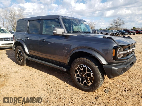 2024 Ford Bronco Outer Banks with VIN 1FMEE8BP5RLA58094, listed as a Copart auction lot 49248425 with 11,686 mi miles and Salvage title. Bid and sale history available at DreamBid. Image 4.