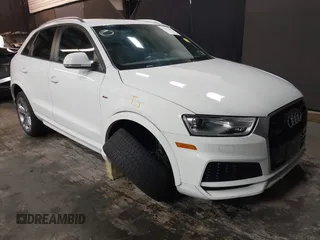 2018 Audi Q3 Premium with VIN WA1ECCFS0JR033790, listed as a IAAI auction lot 42179609 with 45,548 mi miles and . Bid and sale history available at DreamBid. Image 1.