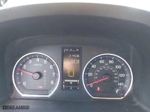 2008 Honda CR-V LX with VIN JHLRE48368C071019, listed as a IAAI auction lot 42047164 with 214,536 mi miles. Bid and sale history available at carsss.com. Image 7.