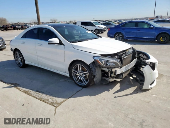 2018 Mercedes-Benz CLA 250 with VIN WDDSJ4EB8JN683857, listed as a Copart auction lot 48227595 with 74,437 mi miles and Clean Title. Bid and sale history available at DreamBid. Image 4.