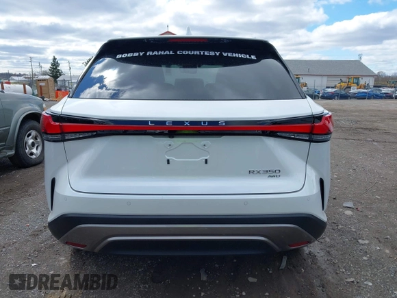2024 Lexus RX 350 with VIN 2T2BAMCA3RC079065, listed as a IAAI auction lot 41815499 with 3,961 mi miles and . Bid and sale history available at DreamBid. Image 16.
