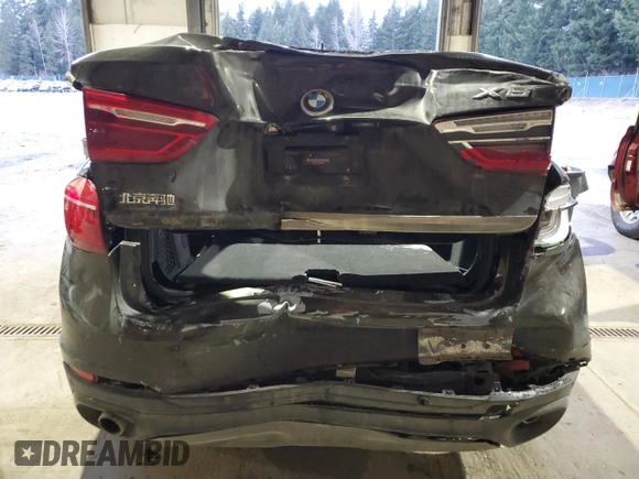 2015 BMW X6 xDrive35i with VIN 5UXKU2C52F0F95346, listed as a Copart auction lot 71660952 with 0 mi miles. Bid and sale history available at carsss.com. Image 6.