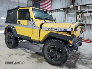 2002 Jeep Wrangler Sport z VIN 1J4FA49S02P730417, wystawiony jako Copart lot #59620865 z przebiegiem Nie podano mil oraz Szkoda całkowita • Salvage title. Historia ofert i sprzedaży dostępna na DreamBid. Obrazek 4.