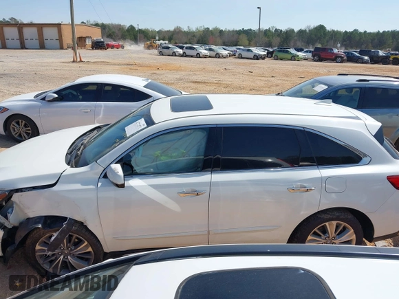 2017 Acura MDX Technology with VIN 5FRYD3H55HB014173, listed as a IAAI auction lot 41772571 with 126,401 mi miles and . Bid and sale history available at carsss.com. Image 14.