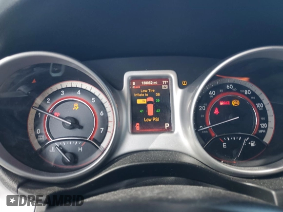 2013 Dodge Journey R/T with VIN 3C4PDCEG3DT659001, listed as a Copart auction lot 78187554 with 128,052 mi miles and Salvage title. Bid and sale history available at DreamBid. Image 9.
