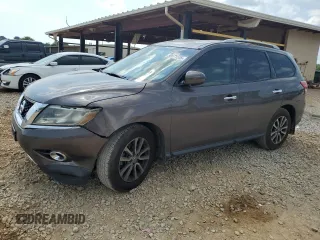 2015 Nissan Pathfinder S with VIN 5N1AR2MN3FC657633, listed as a Copart auction lot 59671555 with 148,933 mi miles and Salvage title. Bid and sale history available at DreamBid. Image 1.