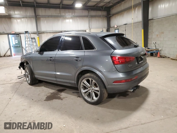 2016 Audi Q3 Premium Plus with VIN WA1EFCFS9GR001808, listed as a Copart auction lot 48001405 with 20,218 mi miles and Salvage Title. Bid and sale history available at carsss.com. Image 2.