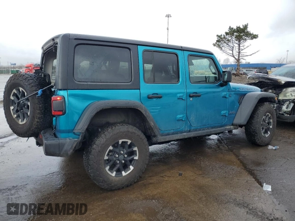 2024 Jeep Wrangler Rubicon X z VIN 1C4RJXR6XRW217098, wystawiony jako Copart lot #50154025 z przebiegiem 15 887 mil mil oraz Czysty tytuł • Clean title. Historia ofert i sprzedaży dostępna na DreamBid. Obrazek 3.