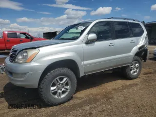 2005 Lexus GX 470 z VIN JTJBT20X050091932, wystawiony jako Copart lot #55045675 z przebiegiem 184 732 mil mil oraz Szkoda całkowita • Salvage title. Historia ofert i sprzedaży dostępna na DreamBid. Obrazek 1.