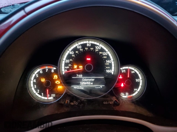 2013 Volkswagen Beetle with VIN 3VWHX7AT8DM604332, listed as a Copart auction lot 79781264 with 125,692 mi miles and Salvage Title. Bid and sale history available at DreamBid. Image 9.