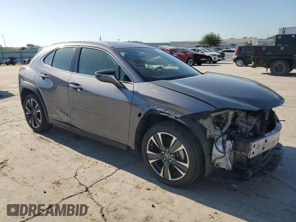 2019 Lexus UX 250h with VIN JTHU9JBH1K2004628, listed as a Copart auction lot 56522165 with 103,168 mi miles and Salvage title. Bid and sale history available at DreamBid. Image 4.