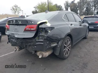 2016 Acura TLX V6 with VIN 19UUB2F35GA009159, listed as a IAAI auction lot 41972718 with 102,202 mi miles. Bid and sale history available at carsss.com. Image 4.