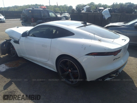 2018 Jaguar F-Type with VIN SAJD51EEXJCK54393, listed as a IAAI auction lot 41030134 with Not Provided miles and . Bid and sale history available at DreamBid. Image 3.
