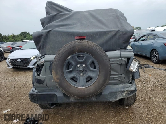 2020 Jeep Wrangler Willys with VIN 1C4GJXAN4LW225781, listed as a Copart auction lot 67316964 with 48,306 mi miles and Salvage title. Bid and sale history available at DreamBid. Image 6.
