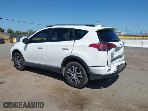2017 Toyota RAV4 LE with VIN JTMBFREV9HJ147391, listed as a IAAI auction lot 41993617 with 90,666 mi miles. Bid and sale history available at carsss.com. Image 3.