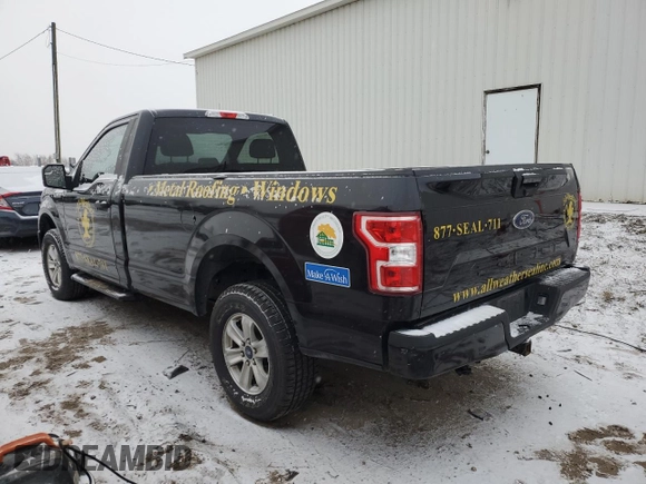 2019 Ford F-150 XL with VIN 1FTMF1E50KKC81427, listed as a Copart auction lot 41567105 with Not provided miles and Salvage title. Bid and sale history available at DreamBid. Image 2.
