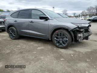 2022 Acura MDX w/A-Spec Package with VIN 5J8YE1H05NL001750, listed as a Copart auction lot 47279985 with 36,846 mi miles and Salvage Title. Bid and sale history available at carsss.com. Image 4.