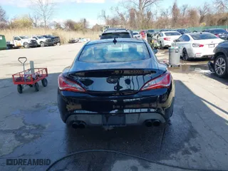 2013 Hyundai Genesis Coupe 2.0T R-Spec with VIN KMHHT6KD8DU107109, listed as a IAAI auction lot 41881177 with 83,774 mi miles. Bid and sale history available at carsss.com. Image 16.