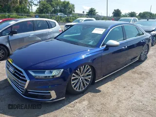 2019 Audi A8 with VIN WAU8DAF82KN017394, listed as a IAAI auction lot 42414936 with 22,482 mi miles and . Bid and sale history available at DreamBid. Image 17.