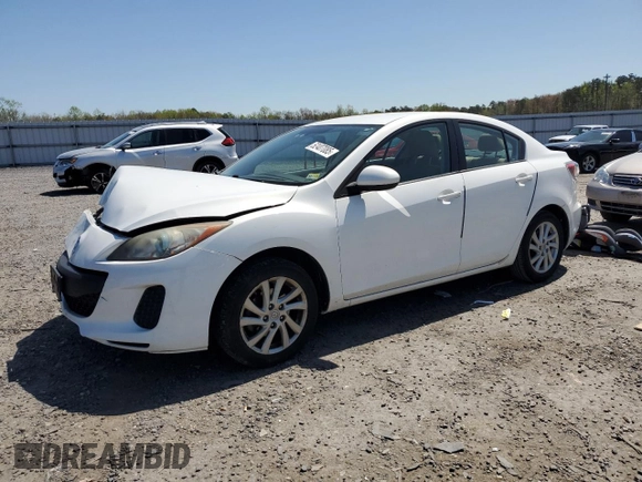 2012 Mazda 3 i Touring with VIN JM1BL1V80C1678931, listed as a Copart auction lot 52407085 with 124,681 mi miles and Clean Title. Bid and sale history available at carsss.com. Image 1.