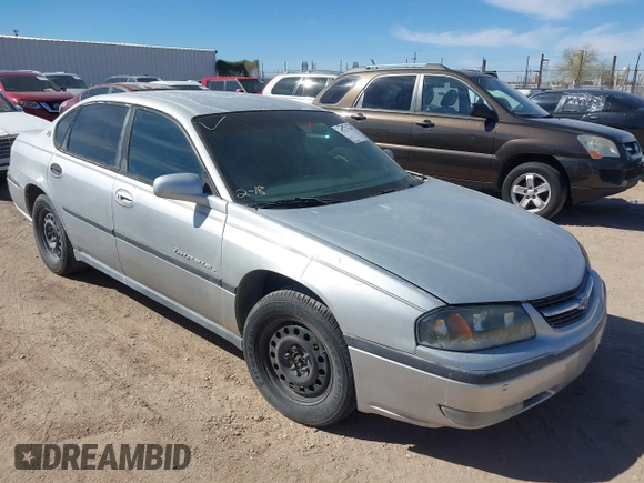 2001 Chevrolet Impala with VIN 2G1WF52E019363087, listed as a IAAI auction lot 41621948 with 128,163 mi miles and . Bid and sale history available at DreamBid. Image 1.
