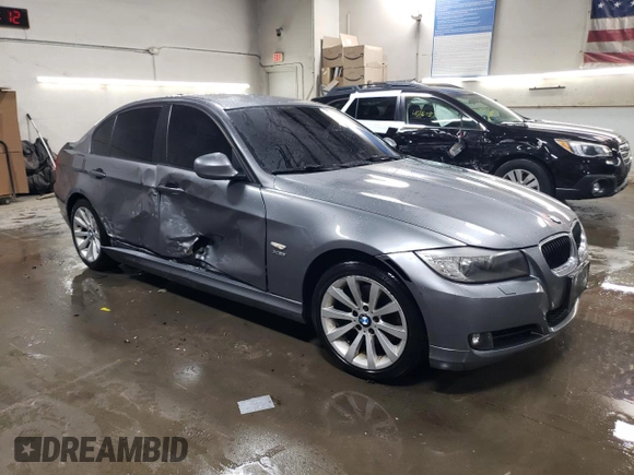 2011 BMW 3 Series 328i xDrive with VIN WBAPK7C53BA818101, listed as a Copart auction lot 45490965 with 134,292 mi miles and Salvage title. Bid and sale history available at DreamBid. Image 4.