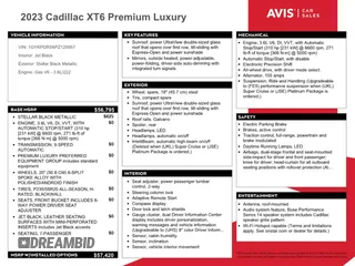 2023 Cadillac XT6 AWD Premium Luxury z VIN 1GYKPDRS6PZ129957, wystawiony jako Copart lot #58808245 z przebiegiem Nie podano mil oraz Czysty tytuł • Clean title. Historia ofert i sprzedaży dostępna na DreamBid. Obrazek 13.