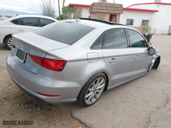 2016 Audi A3 1.8T Premium with VIN WAUA7GFF2G1017615, listed as a IAAI auction lot 41725731 with 70,332 mi miles. Bid and sale history available at carsss.com. Image 4.