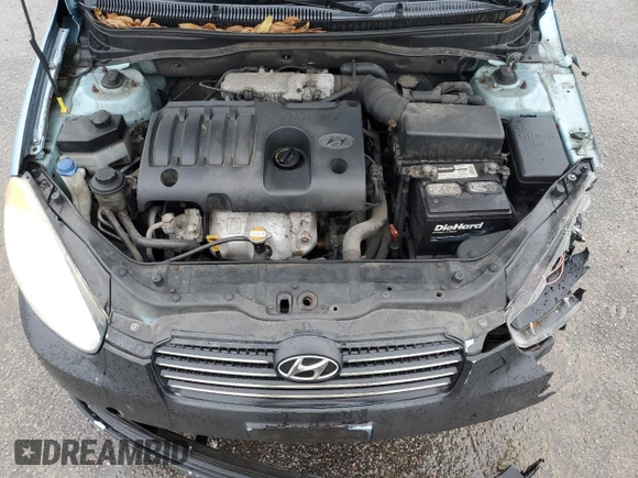 2009 Hyundai Accent Auto GLS with VIN KMHCN46C89U384585, listed as a Copart auction lot 48125625 with 158,089 mi miles and Clean Title. Bid and sale history available at carsss.com. Image 13.
