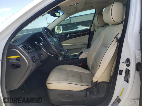 2014 Hyundai Equus Signature with VIN KMHGH4JH2EU090816, listed as a Copart auction lot 54565535 with 168,285 mi miles and Salvage Title. Bid and sale history available at DreamBid. Image 7.
