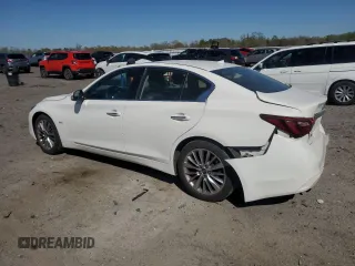 2018 Infiniti Q50 3.0t LUXE with VIN JN1EV7AR1JM437807, listed as a Copart auction lot 52291915 with 69,280 mi miles and Salvage Title. Bid and sale history available at carsss.com. Image 2.