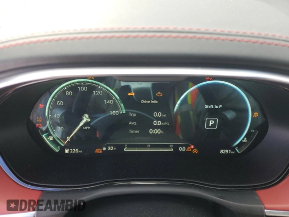2022 Genesis GV70 Sport with VIN KMUMCDTC8NU022430, listed as a Copart auction lot 42189715 with 8,291 mi miles and Salvage title. Bid and sale history available at DreamBid. Image 9.